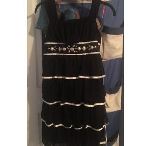 Black and White Girls Dress